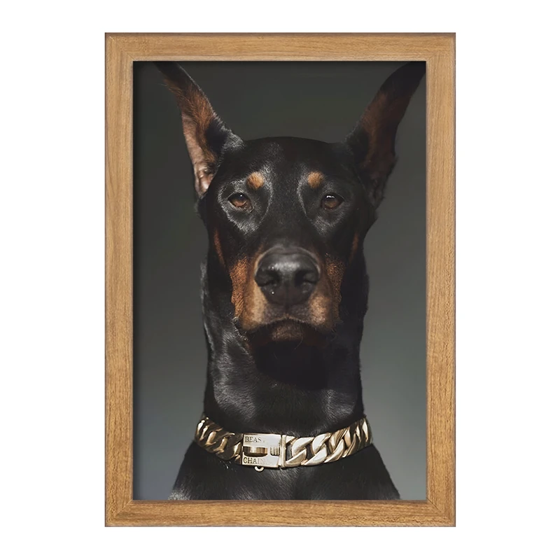 تابلو خندالو طرح سگ دوبرمن (Dobermann) کد F13638