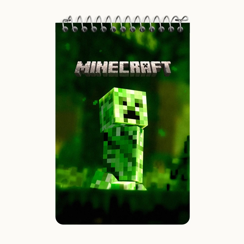 دفتر یادداشت 50 برگ خندالو طرح ماینکرافت (Minecraft) کد F14093