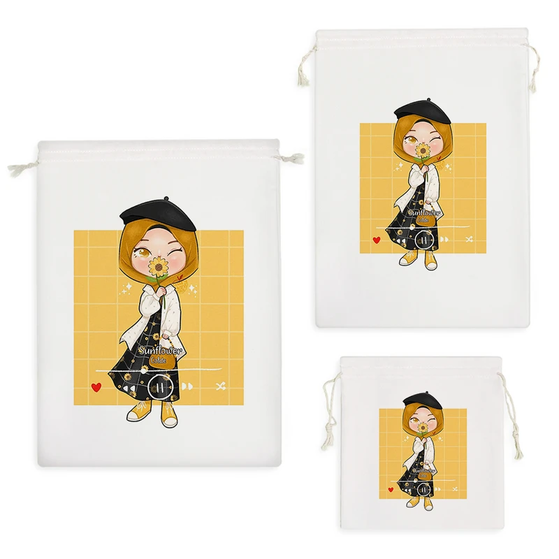 نظم دهنده خندالو مدل دخترانه با حجاب کد 2397 مجموعه 3 عددی