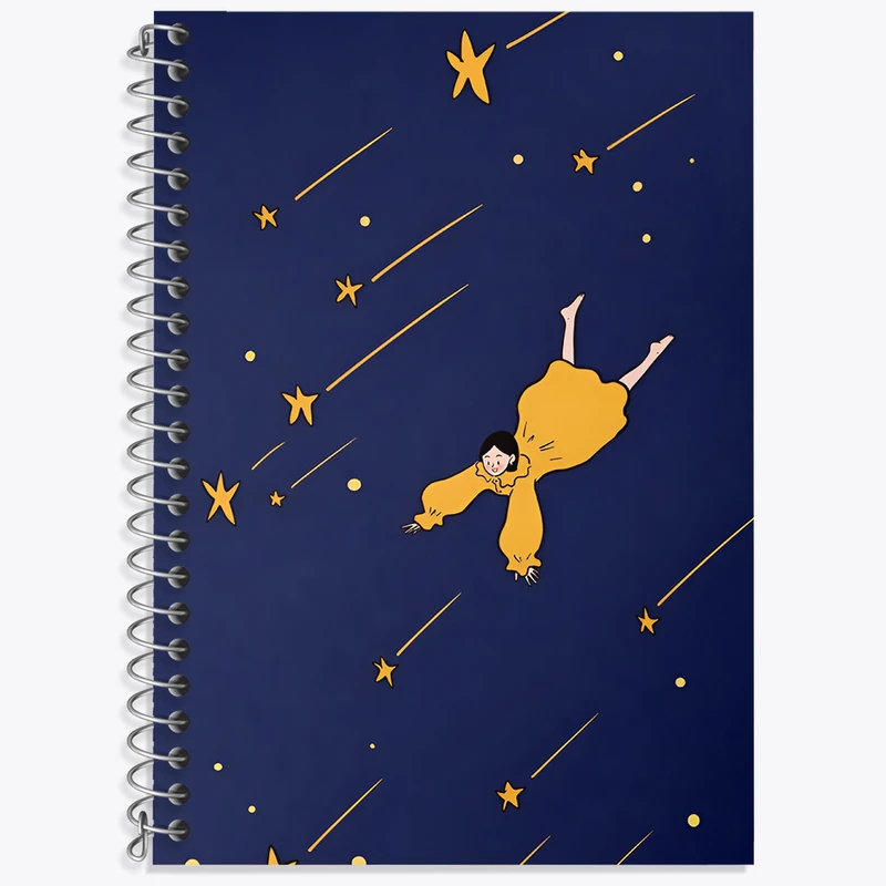 دفتر زبان دوخط 50 برگ خندالو طرح دخترانه کد N7262