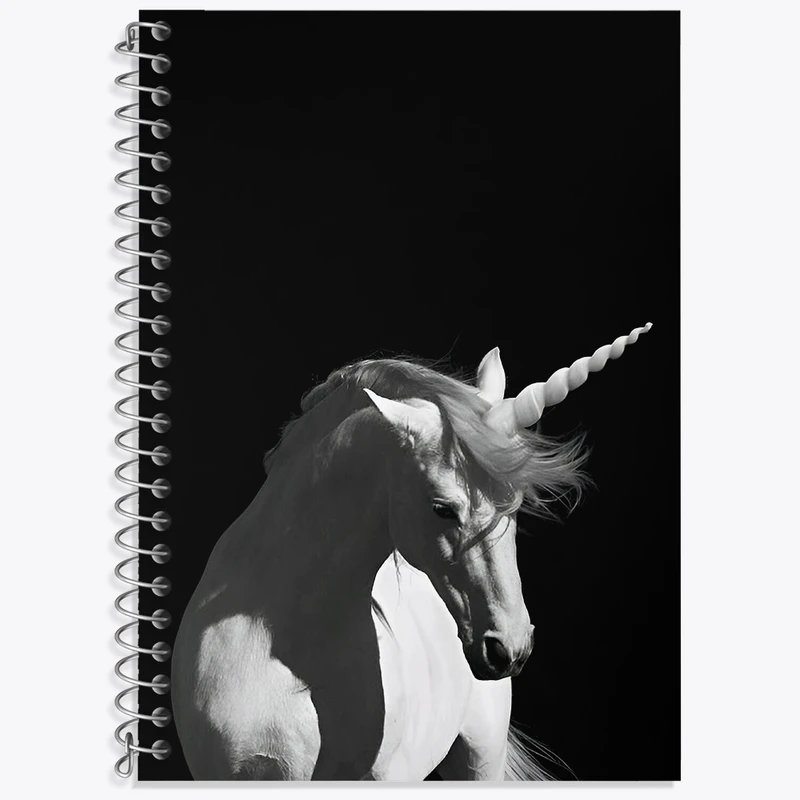 دفتر لغت 50 برگ خندالو طرح اسب تک شاخ کد F3864