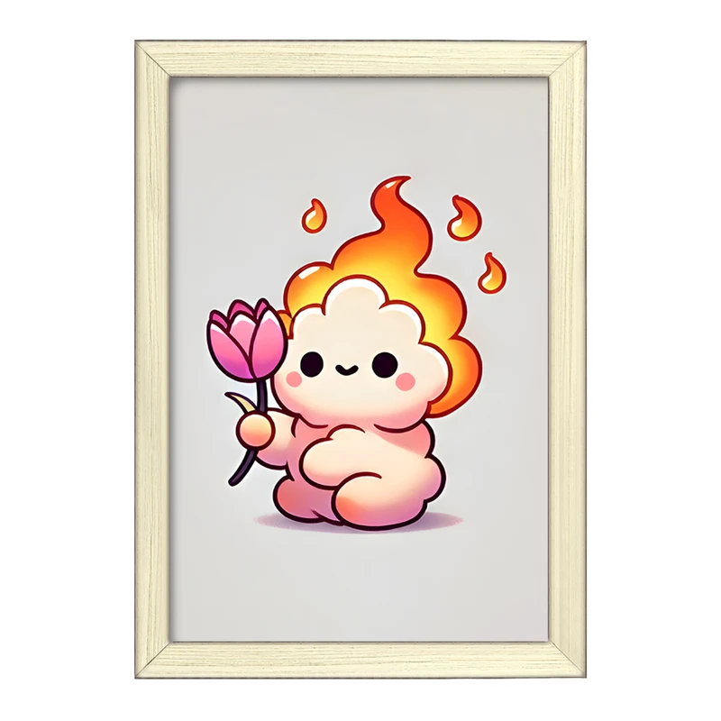 تابلو خندالو طرح گوله آتیش بامزه کد F11743