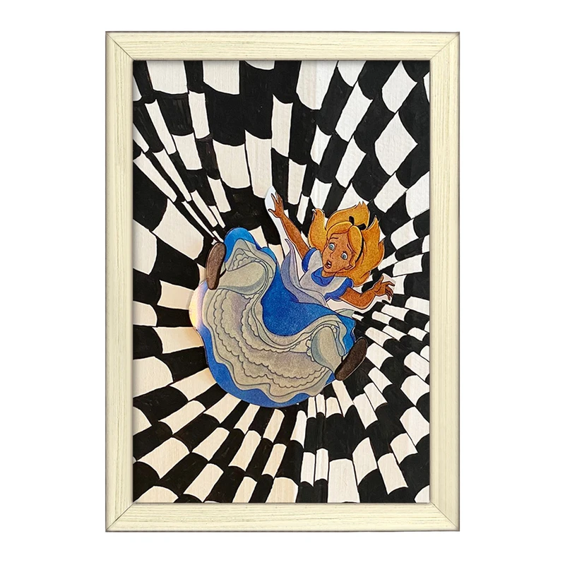 تابلو خندالو طرح آلیس در سرزمین عجایب کد F13707