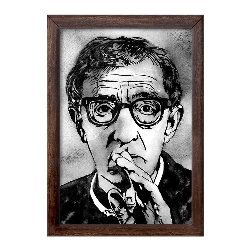 تابلو خندالو طرح وودی آلن (Woody Allen) کد F11449