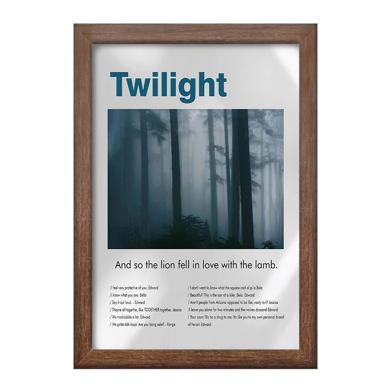 تابلو خندالو طرح گرگ ‌ومیش (The Twilight) کد F13853