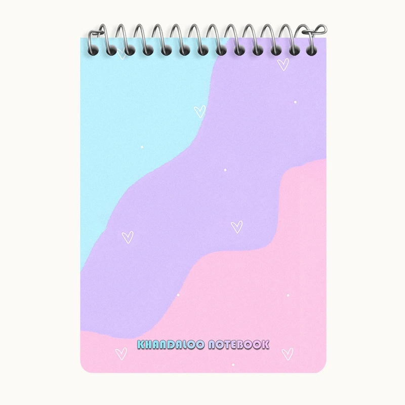 دفتر یادداشت 50 برگ خندالو طرح رنگ پاستیلی کد N6007