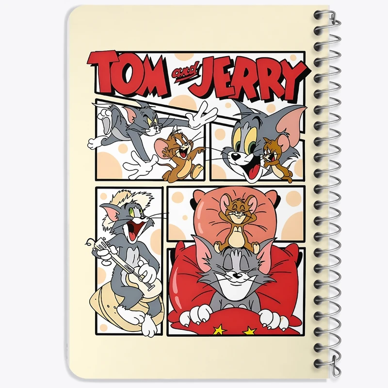 دفتر یادداشت 50 برگ خندالو طرح تام و جری (Tom And Jerry) کد N3770