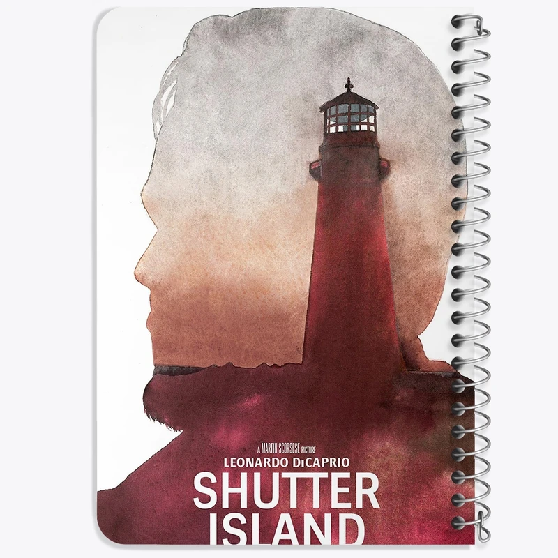 دفتر یادداشت 50 برگ خندالو طرح جزیره شاتر (Shutter Island) کد F11364
