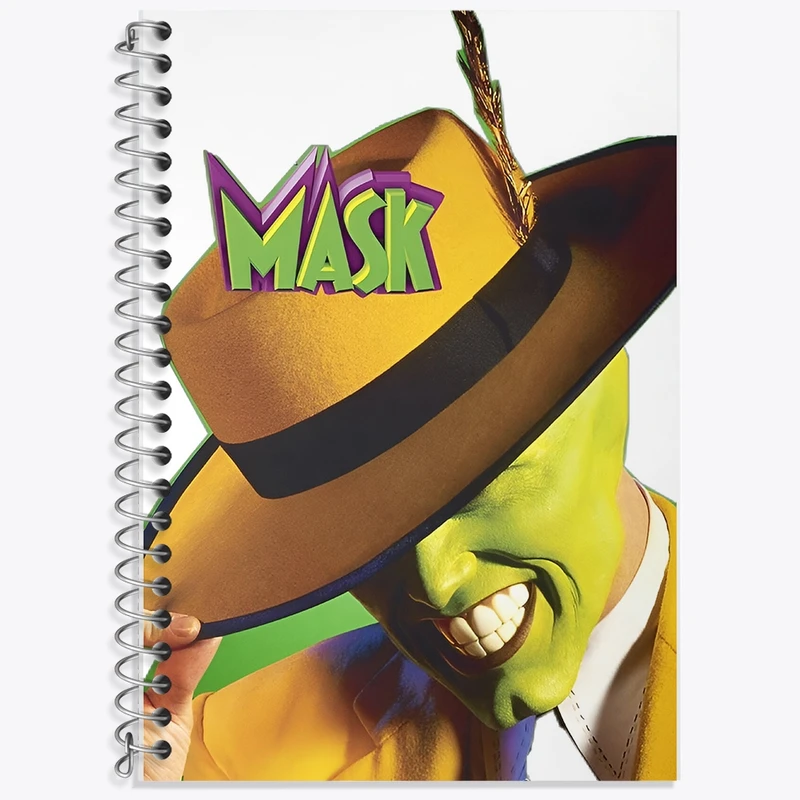 دفتر زبان 50 برگ خندالو مدل سه خط طرح ماسک (The Mask) کد F13556