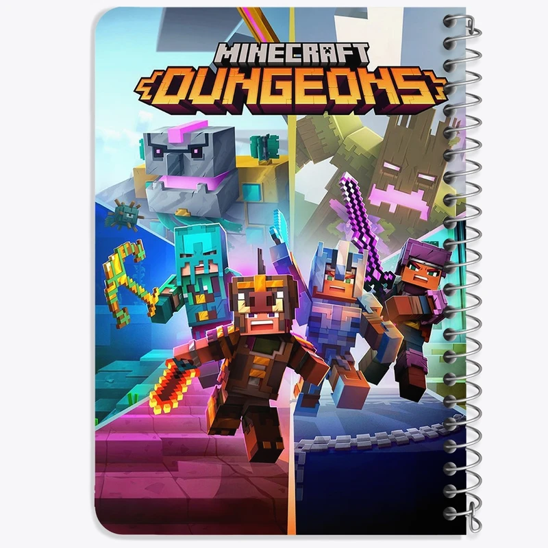 دفتر یادداشت 50 برگ خندالو طرح بازی ماینکرافت Minecraft  کد 23277