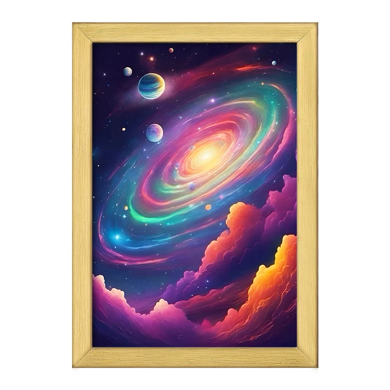 تابلو خندالو طرح کهکشان (galaxy) کد F6447