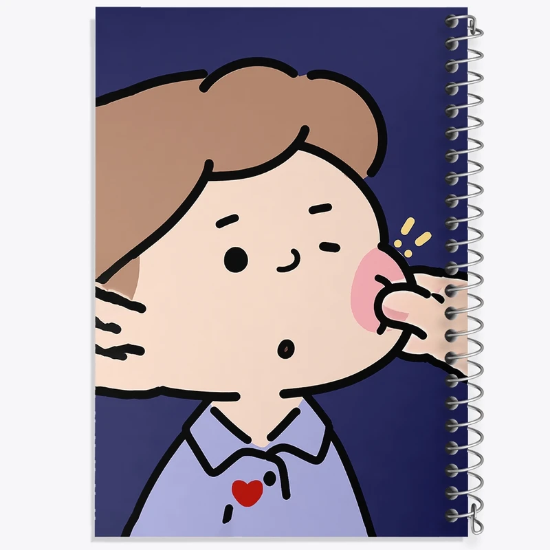 دفتر طراحی 50 برگ خندالو طرح پسرانه کد N7124