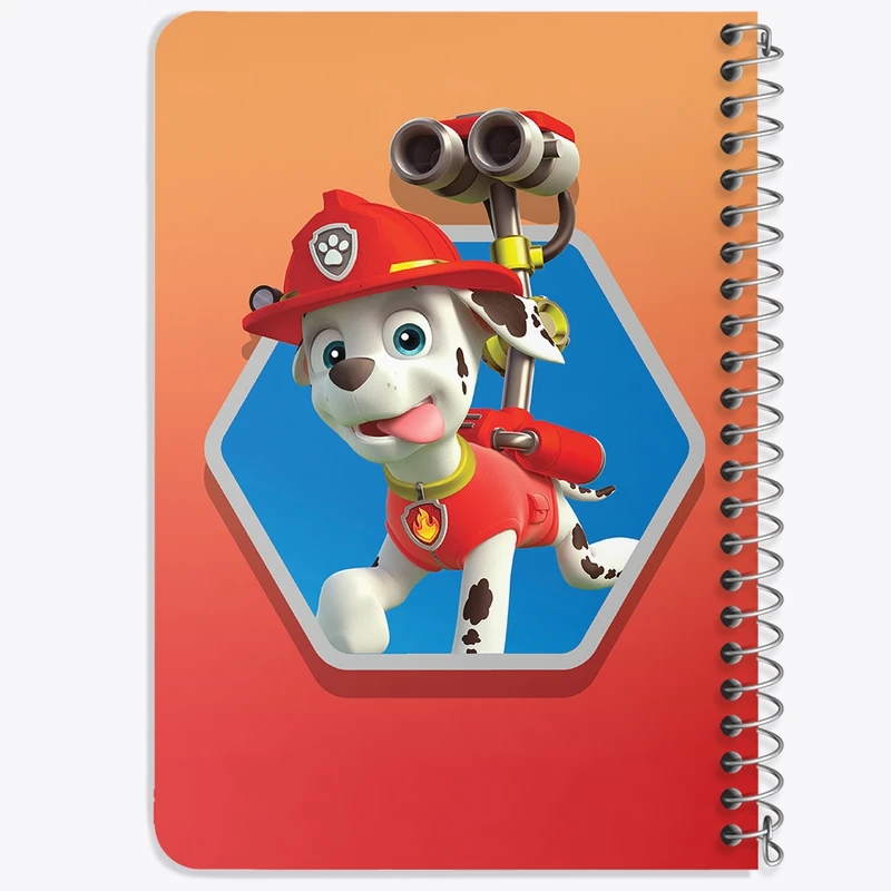 دفتر یادداشت 50 برگ خندالو طرح مارشال سگ های نگهبان Paw Patrol کد 12588