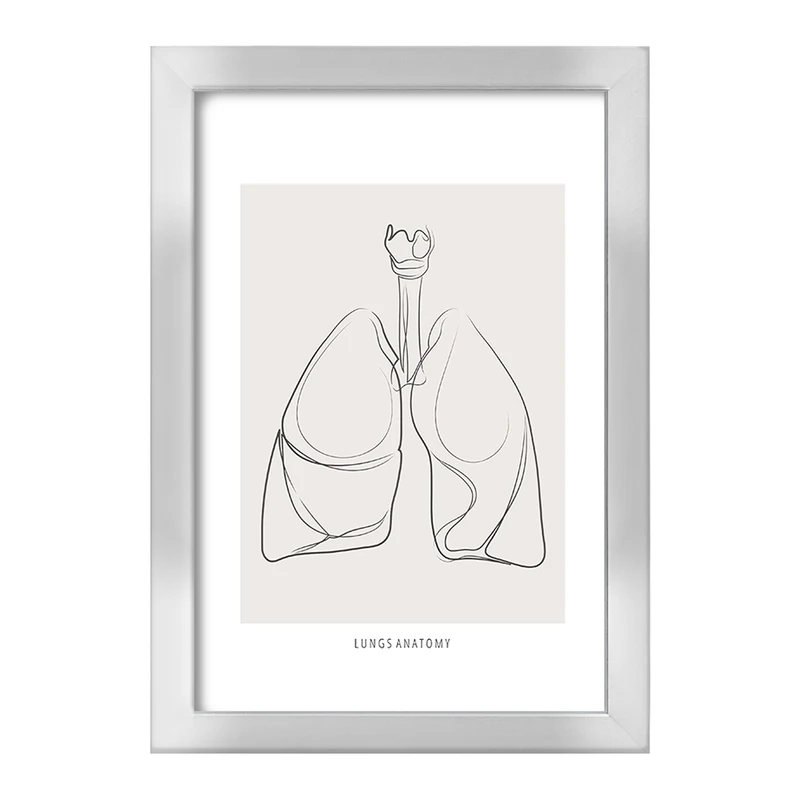 تابلو خندالو طرح آناتومی ریه ها (Lungs Anatomy) کد F13898