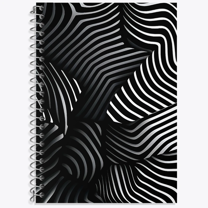 دفتر نت موسیقی 50 برگ خندالو طرح انتزاعی کد N7064