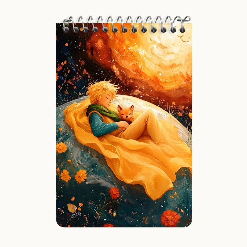 دفتر یادداشت 50 برگ خندالو طرح شازده کوچولو کد F8879