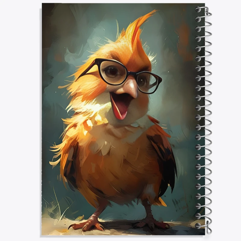 دفتر شطرنجی 50 برگ خندالو طرح جوجه کد F11660