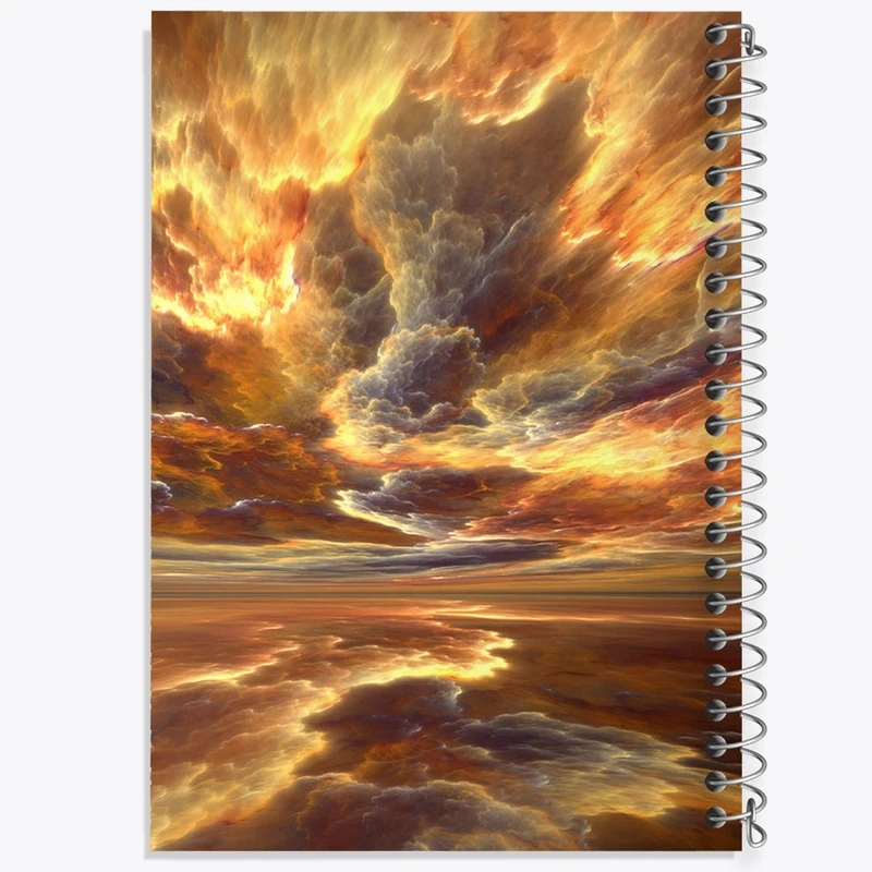 دفتر طراحی 50 برگ خندالو طرح آسمان و دریا کد F1406