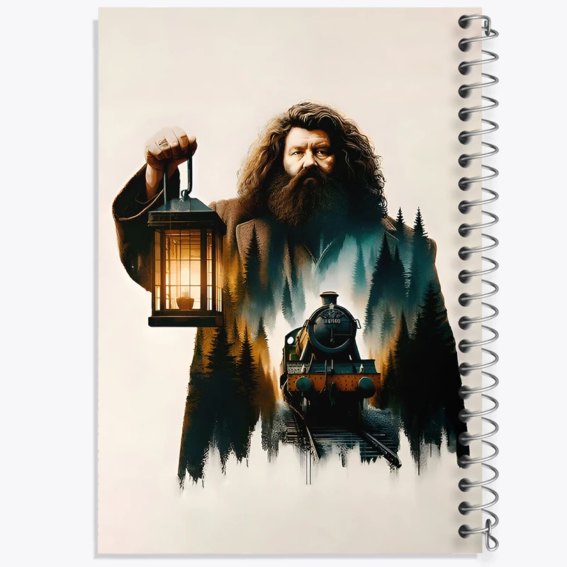 دفتر مشق 50 برگ خندالو طرح هگرید هری پاتر  (Harry Potter) کد F9998