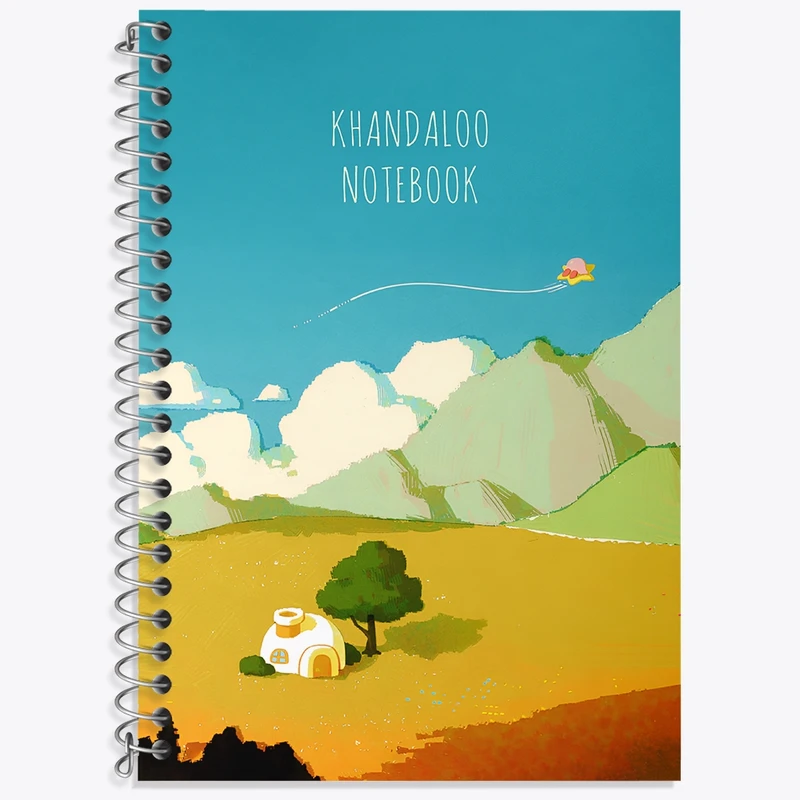 دفتر زبان 50 برگ خندالو مدل سه خط طرح فانتزی کد N8867