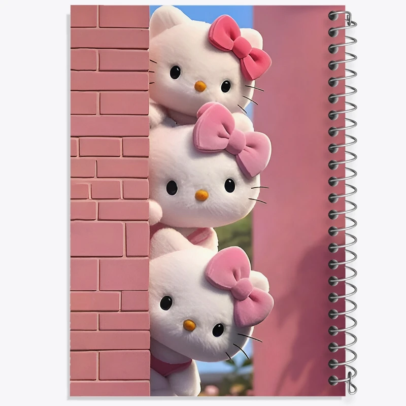 دفتر شطرنجی 50 برگ خندالو طرح هلو کیتی کد F8571