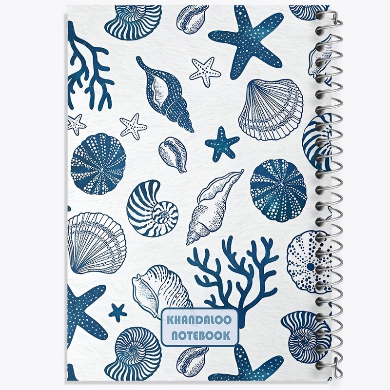 دفتر طراحی 50 برگ خندالو طرح پترن دریایی کد N7329