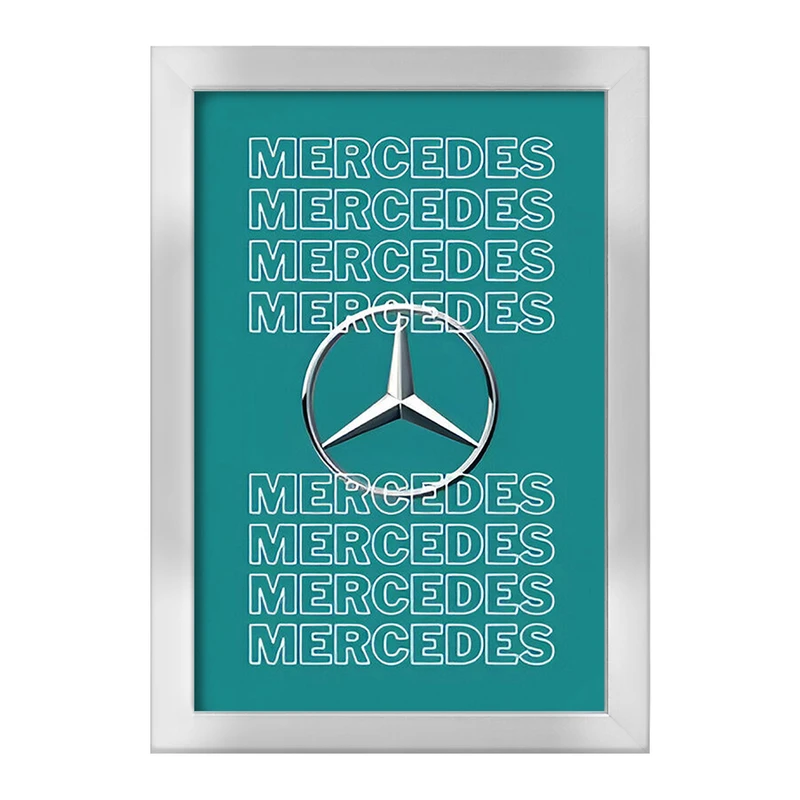 تابلو خندالو طرح مرسدس بنز (Mercedes Benz) کد F13525