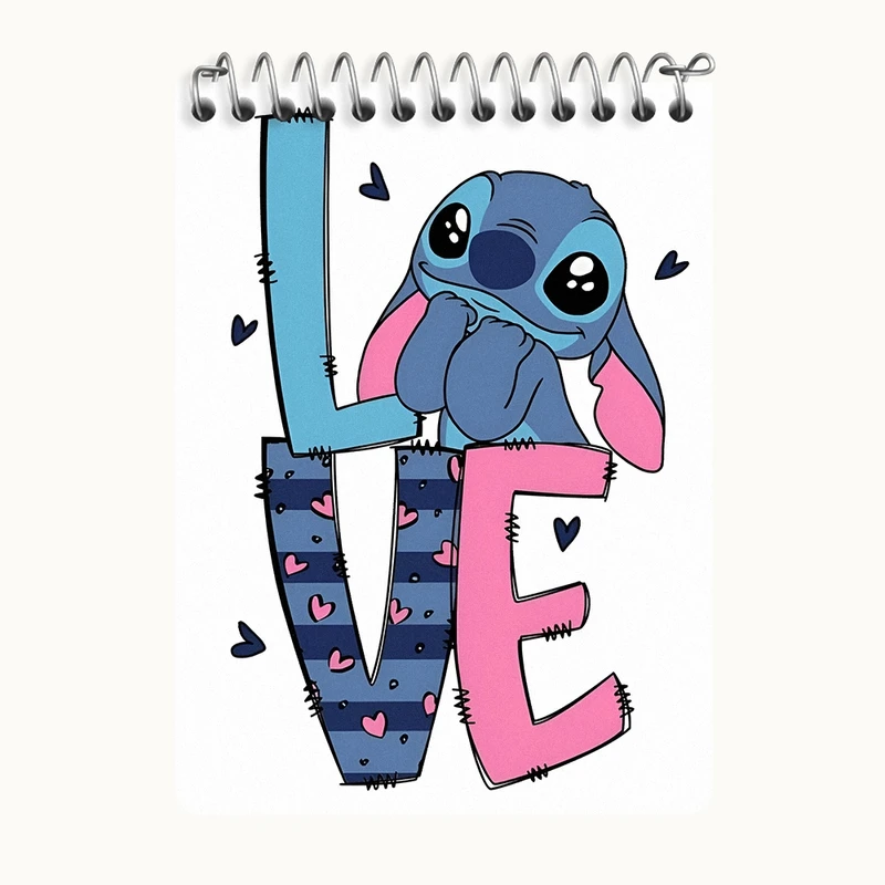 دفتر یادداشت 50 برگ خندالو طرح استیچ (Stitch) کد N3189