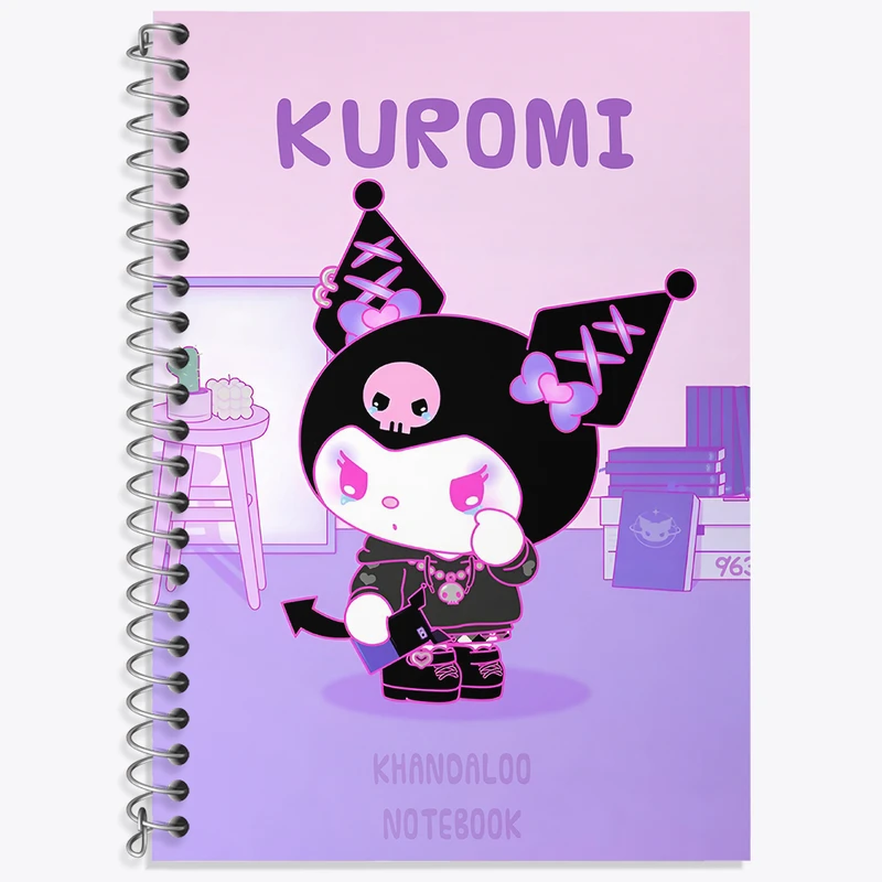 دفتر نت موسیقی 50 برگ خندالو طرح کرومی (Kuromi) کد N9003