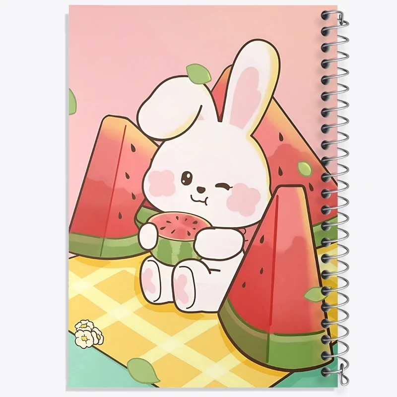 دفتر طراحی 50 برگ خندالو طرح خرگوش کیوت کد N4135