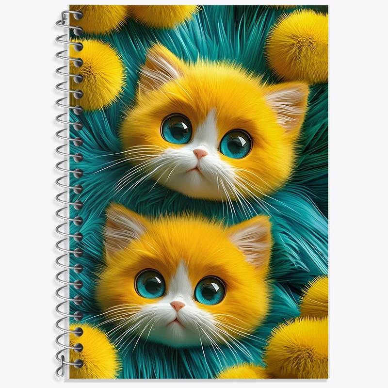 دفتر لغت 50 برگ خندالو طرح گربه های بامزه کد F12776