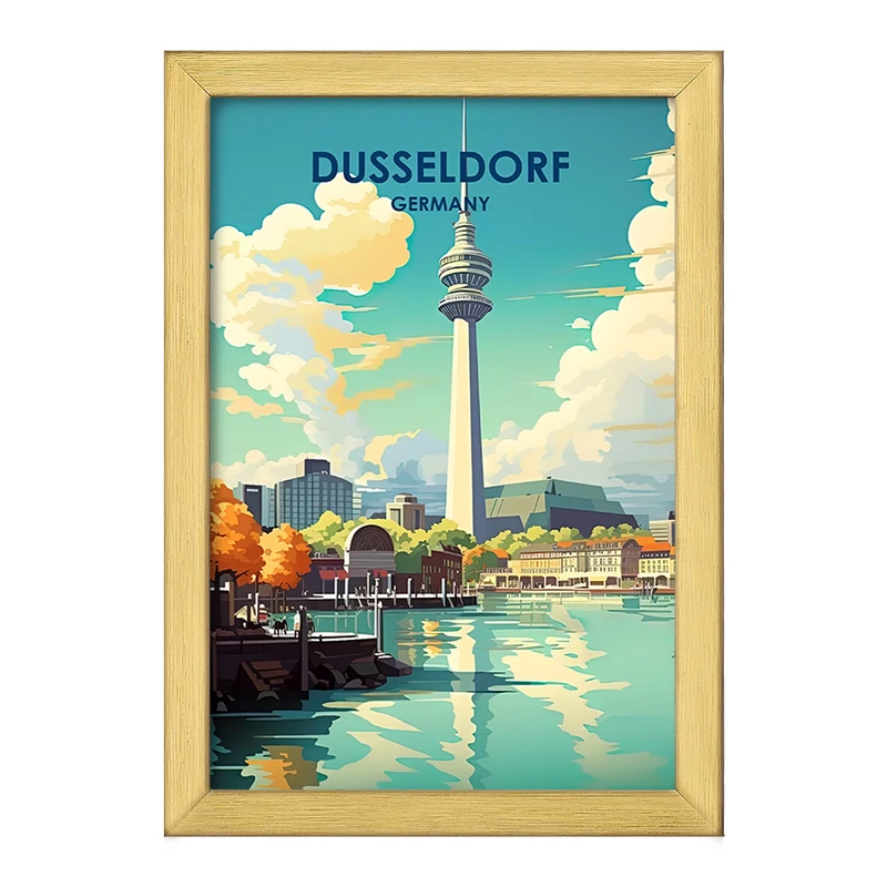 تابلو خندالو طرح دوسلدورف (Dusseldorf) کد F6320