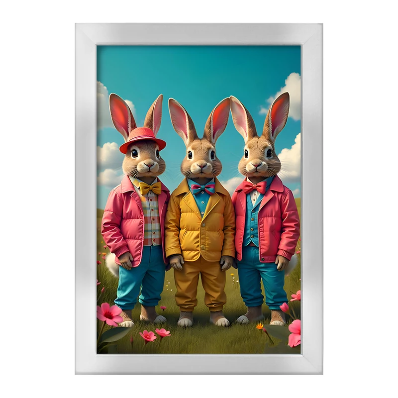 تابلو خندالو طرح خرگوش کد F9926