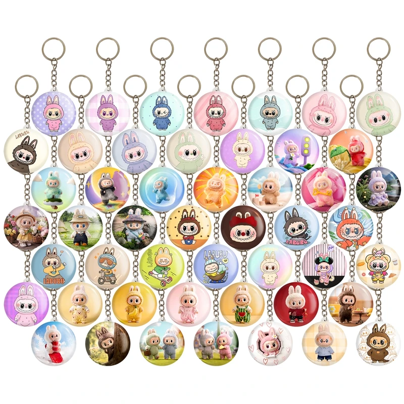 جاکلیدی خندالو مدل عروسک لابوبو (Labubu) کد 185 مجموعه 49 عددی