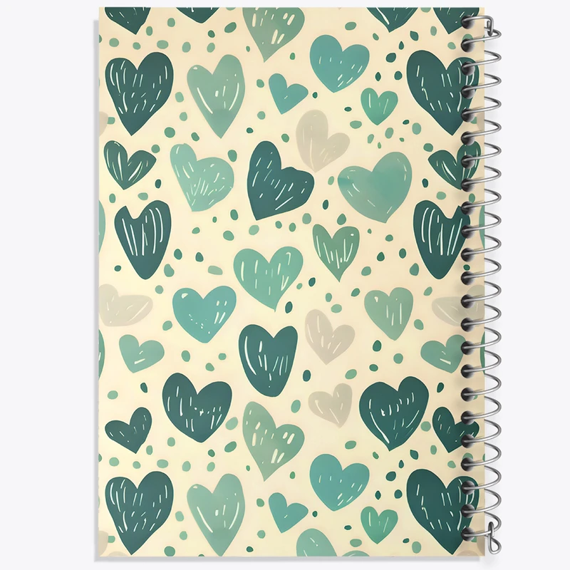 دفتر مشق 50 برگ خندالو طرح قلب قلبی کد N6669