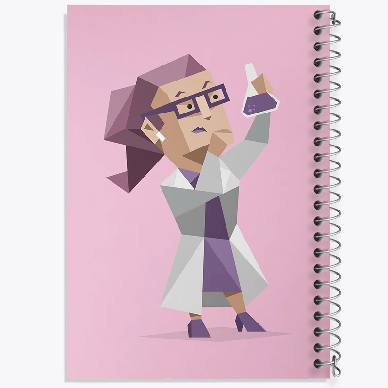 دفتر طراحی 50 برگ خندالو طرح تایپ شخصیتی متفکر INTP  کد 7712