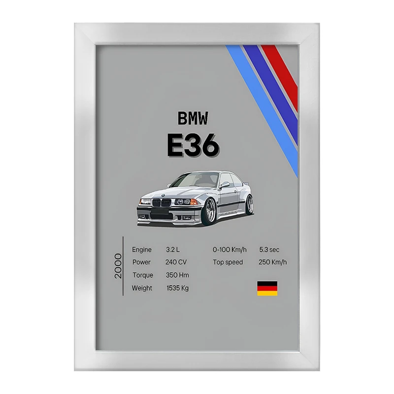 تابلو خندالو طرح بی ام دبلیو (BMW) کد F13484