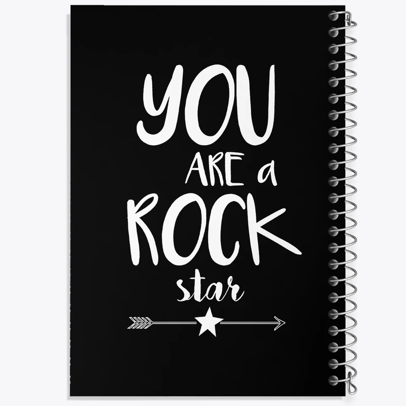 دفتر شطرنجی 50 برگ خندالو طرح You Are A Rock Star کد F11419