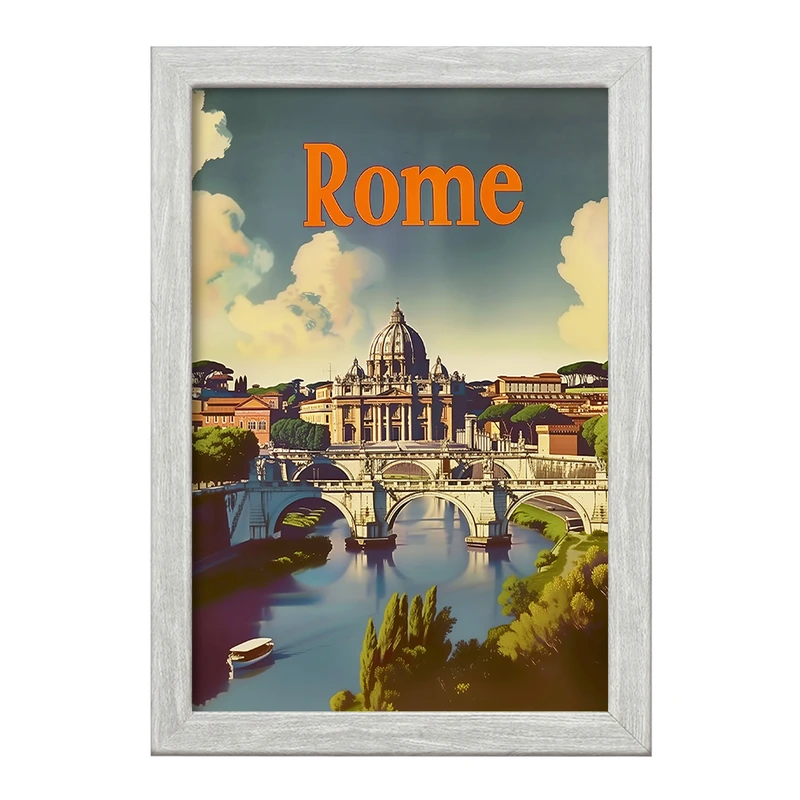 تابلو خندالو طرح رم (Rome) کد F4941