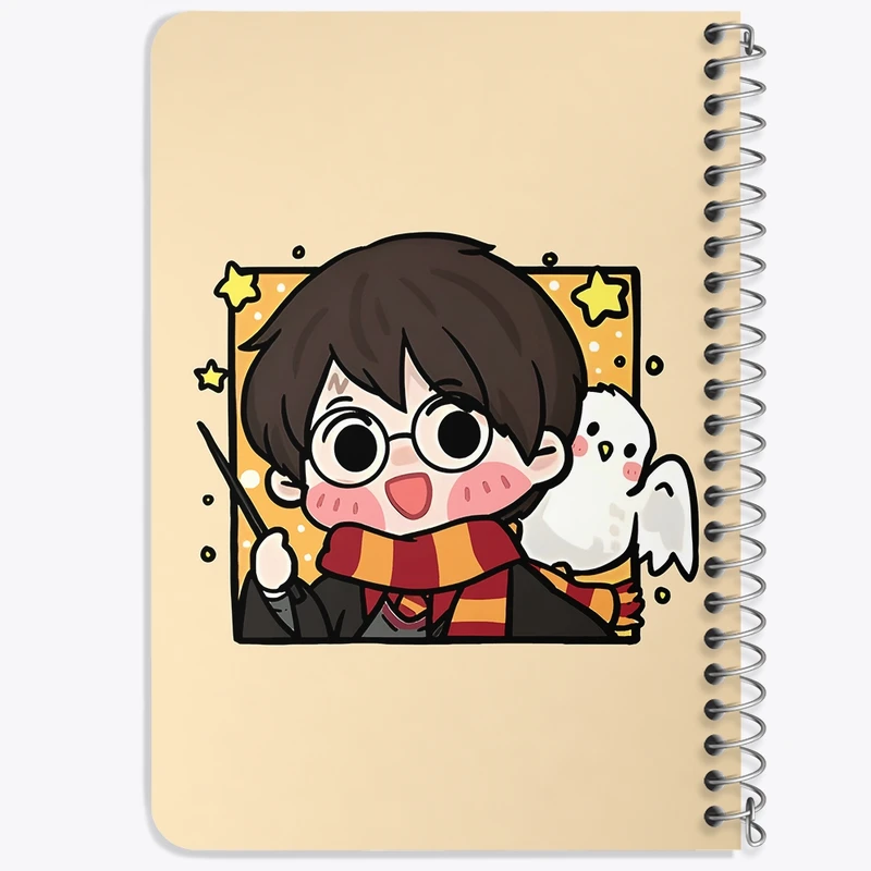 دفتر یادداشت 50 برگ خندالو طرح هری پاتر (Harry Potter) کد F6867