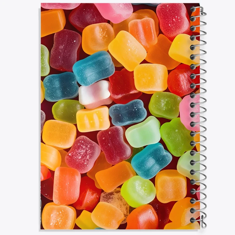 دفتر ژورنال نویسی 50 برگ خندالو مدل نقطه ای طرح پاستیلی کد N7609