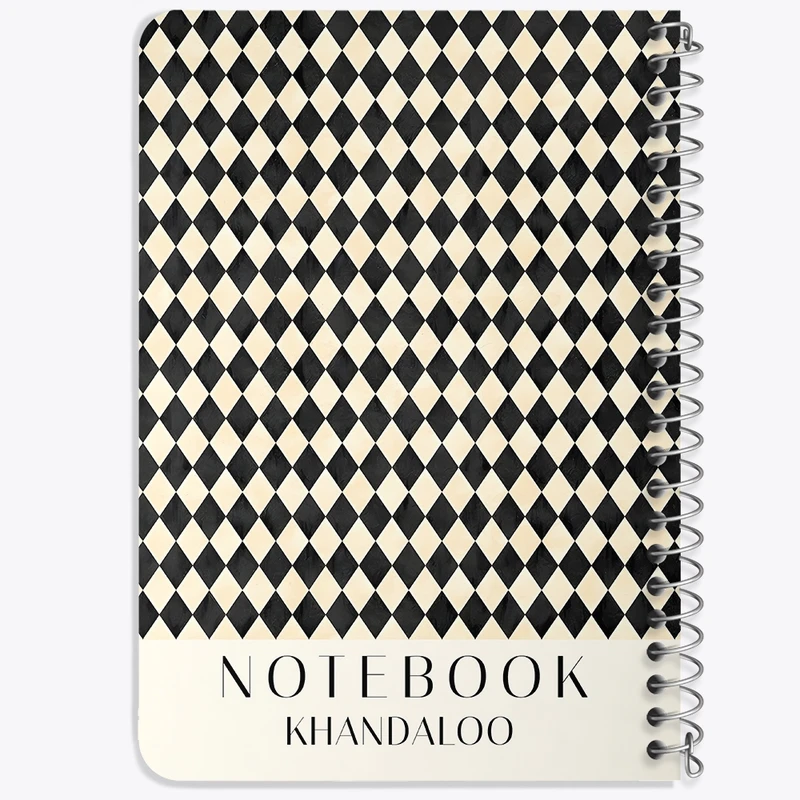 دفتر یادداشت 50 برگ خندالو طرح مینیمال پترن کد N9828
