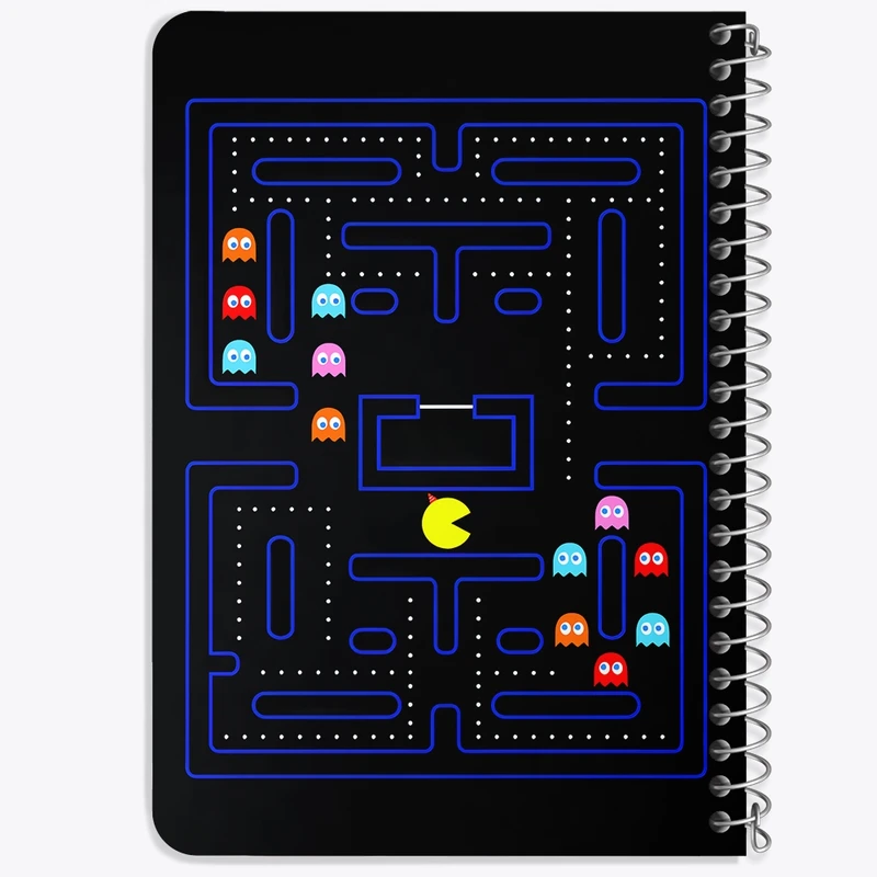 دفتر یادداشت 50 برگ خندالو طرح پکمن (PAC-MAN) کد F11818
