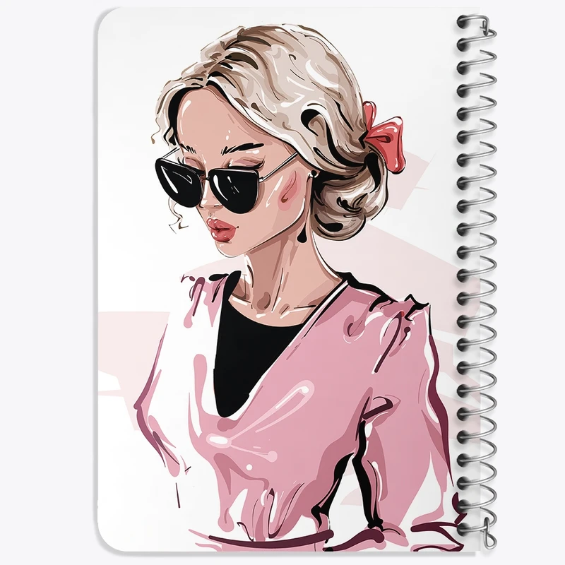 دفتر یادداشت 50 برگ خندالو طرح دختر قوی Girl Power کد 28927