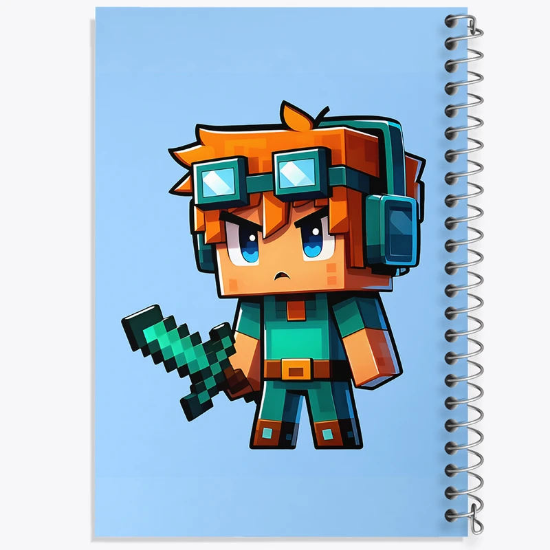 دفتر نقاشی 50 برگ خندالو طرح ماینکرافت (Minecraft) کد F12065