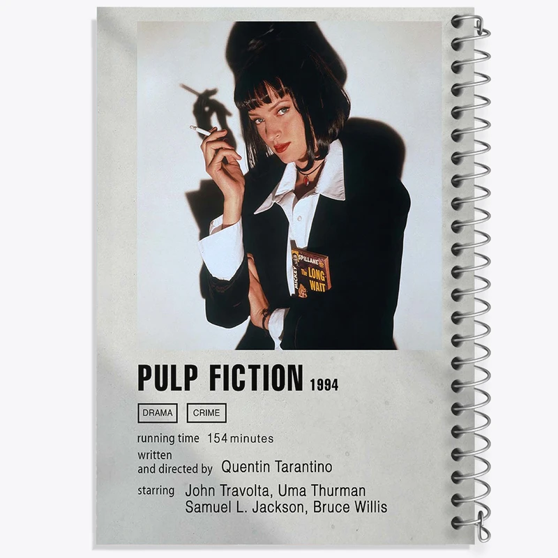 دفتر نقاشی 50 برگ خندالو طرح پالپ فیکشن (Pulp Fiction) کد F11298