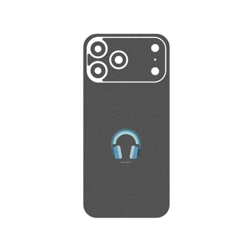 برچسب پوششی ماهوت مدل Minimal Headphone Icon مناسب برای گوشی موبایل اپل iPhone 17 Pro Max