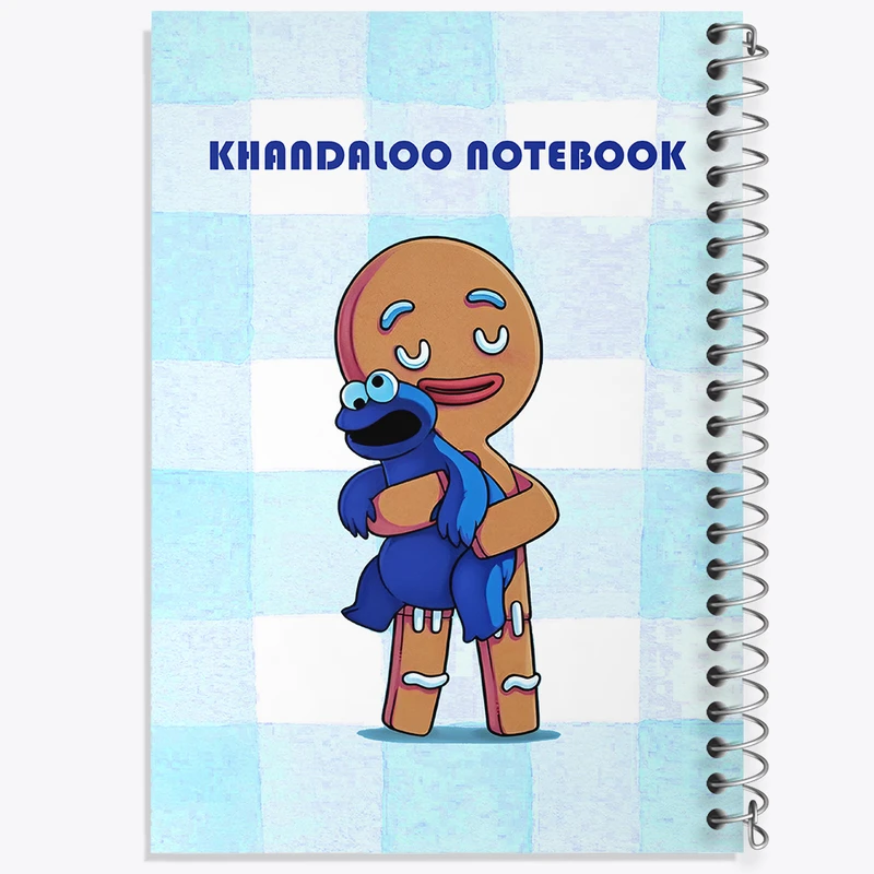 دفتر مشق 100 برگ خندالو طرح هیولای کلوچه (Cookie Monster) کد N6211