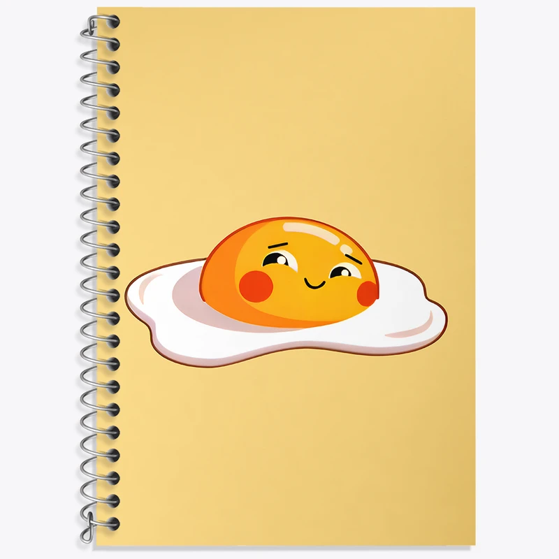 دفتر نت موسیقی 50 برگ خندالو طرح تخم مرغ کیوت کد N6476