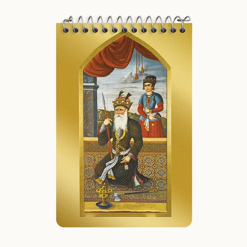 دفتر یادداشت 50 برگ خندالو طرح نقاشی جمشید شاه اثر مهرعلی کد F12212